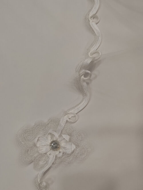 Velo flores de cristal