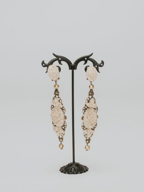 Pendientes nácar flor