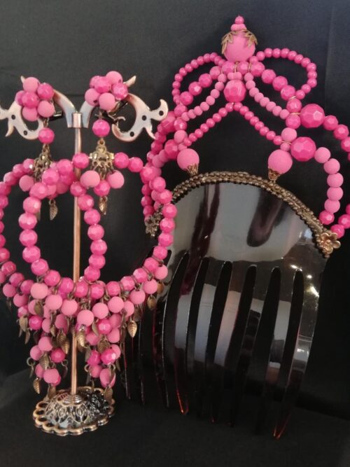 Conjunto Dublos en fucsia y rosa claro