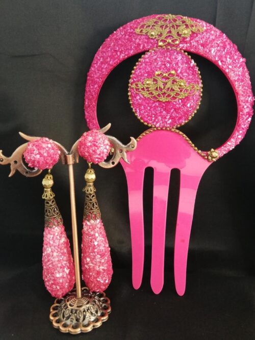 Conjunto flamenca cristal fucsia