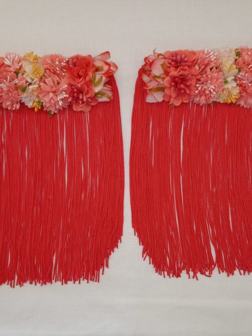 Hombreras de flamenca coral