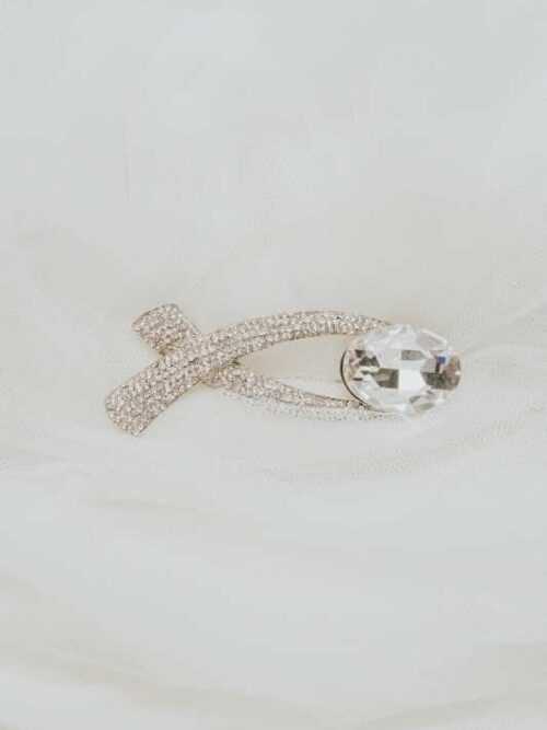 Alfiler novia cristal