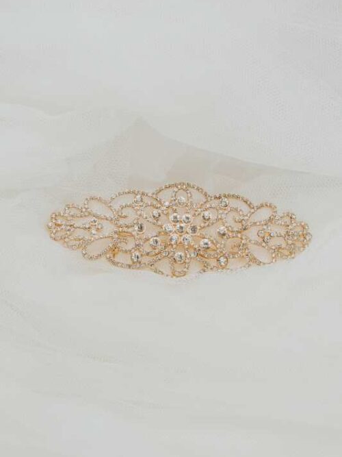 Broche mantilla zirconitas