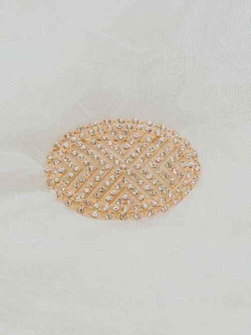 Broche mantilla dorado