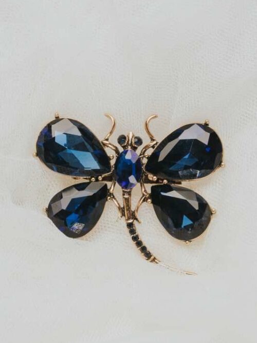 Broche insecto lapislázuli