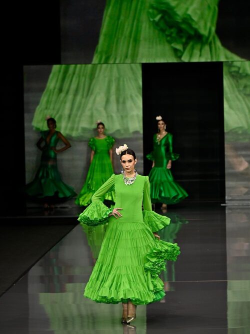 Vestido canastero verde